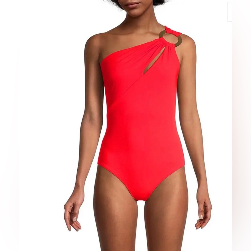 Chiara Boni Coral one-piece swim suit made in Italy Coral color size 46 US 10